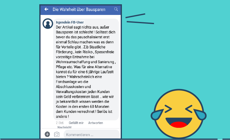 Facebook Kommentar Geldanlage 3 Topf System