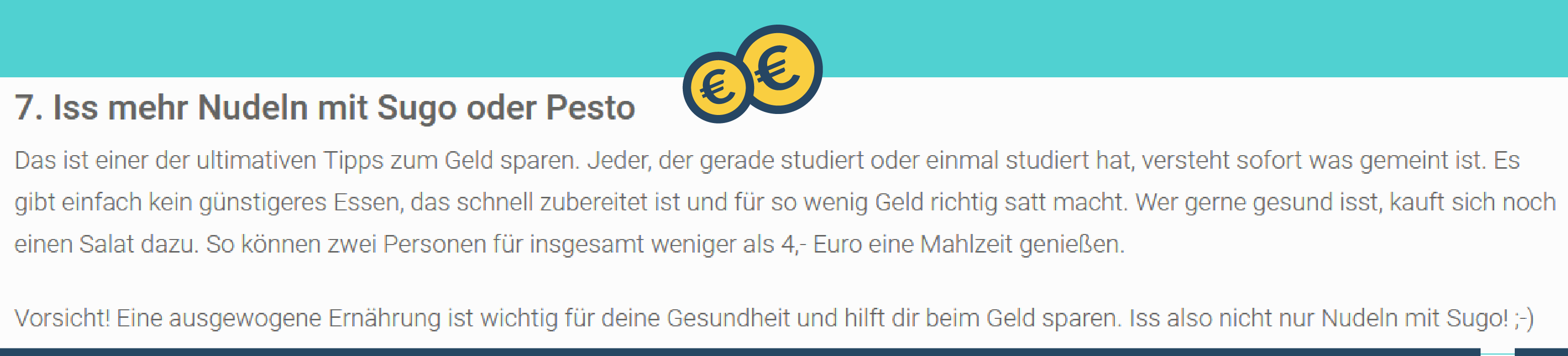 Screenshot Spartipp Essen