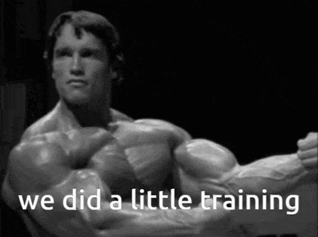 Training gif mit Arnold Schwarzenegger