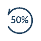 icon 50 %