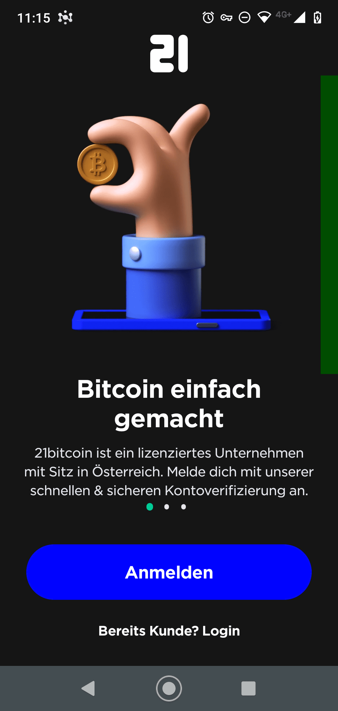 startscreen 21bitcoin