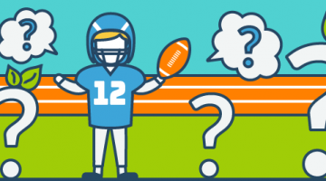 Football Player vor Entscheidung