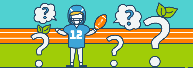 Football Player vor Entscheidung